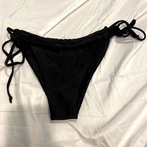 Black string, tie bathing suit bottoms. Size small